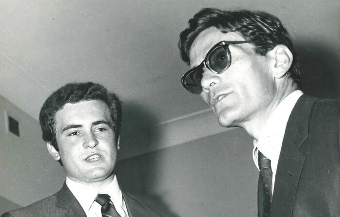 Pasolini e Bernardo Bertolucci