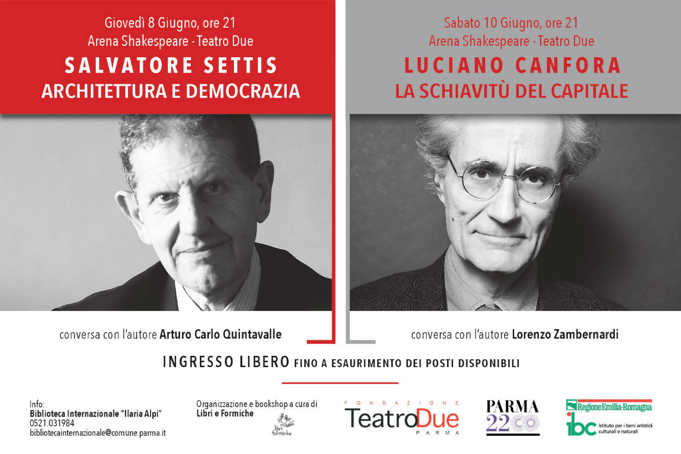 Settis e Canfora a Parma w