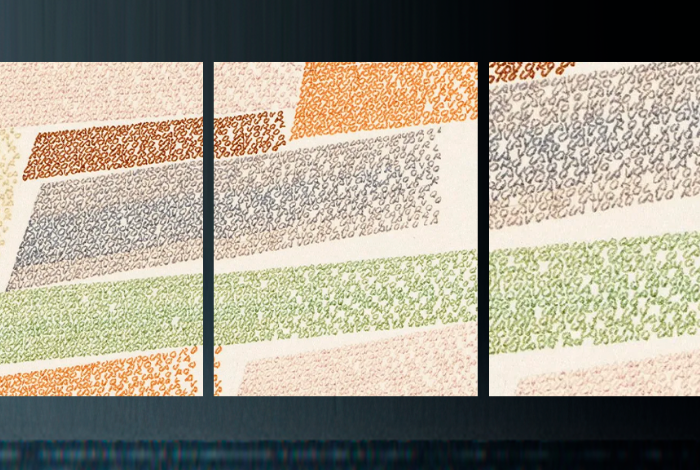 Il lavoro del pittore sullo schermo