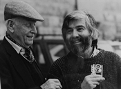 Henri Cartier Bresson e Romano Rosati, Firenze, 1999, Fotografia di Ferdinando Scianna 